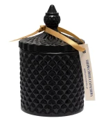 ŚWIECA SOJOWA ZAPACHOWA W KRYSZTALE CZARNYM ZŁOTY BURSZTYN 250 ml - YOUR CANDLE