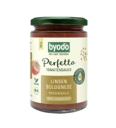 SOS POMIDOROWY BOLOŃSKI Z SOCZEWICĄ BEZ DODATKU CUKRÓW BIO 340 ml - BYODO