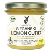 KREM CYTRYNOWY LEMON CURD BEZGLUTENOWY BIO 160 g - SANCHON