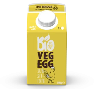 ROŚLINNY ZAMIENNIK 8 JAJ W PŁYNIE BEZGLUTENOWY BIO 500 g - THE BRIDGE