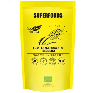 ŁUSKI BABKI JAJOWATEJ (BŁONNIK) BIO 100 g - BIO PLANET SUPERFOODS