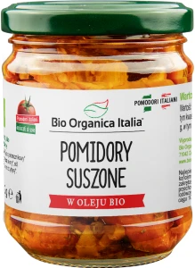 POMIDORY SUSZONE W OLEJU BIO 190 g (SŁOIK) - BIO ORGANICA ITALIA