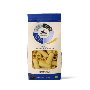 MAKARON (SEMOLINOWY - PASTA DI GRAGNANO) RURKA RIGATONI BIO 500 g - ALCE NERO