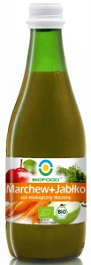 SOK JABŁKO - MARCHEW NFC BEZGLUTENOWY BIO 300 ml - BIOFOOD