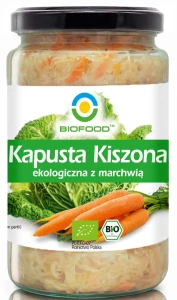 KAPUSTA KISZONA Z MARCHEWKĄ BEZGLUTENOWA BIO 700 g (500 g) - BIOFOOD