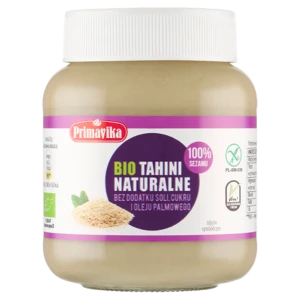 TAHINI (PASTA SEZAMOWA) BEZGLUTENOWE BIO 350 g - PRIMAVIKA