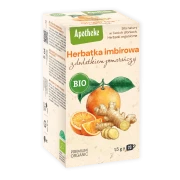 HERBATKA IMBIROWA Z DODATKIEM POMARAŃCZY BIO (20 x 1,5 g) 30 g - APOTHEKE