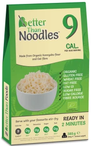 MAKARON (KONJAC) NOODLE BEZGLUTENOWY BIO 385 g (300 g) - BETTER THAN FOODS