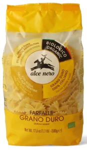 MAKARON (SEMOLINOWY) KOKARDKI BIO 500 g - ALCE NERO
