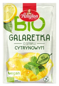 GALARETKA Z AGAREM O SMAKU CYTRYNOWYM BEZGLUTENOWA BIO 40 g - AMYLON