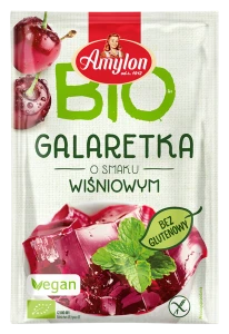 GALARETKA Z AGAREM O SMAKU WIŚNIOWYM BEZGLUTENOWA BIO 40 g - AMYLON