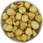 ORZECHY LASKOWE BLANSZOWANE PRAŻONE BIO (SUROWIEC) (25 kg)