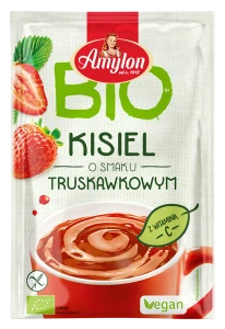 KISIEL INSTANT O SMAKU TRUSKAWKOWYM BEZGLUTENOWY BIO 30 g - AMYLON