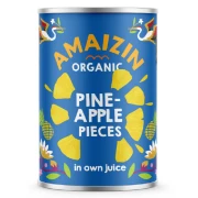 ANANAS KAWAŁKI W SOKU WŁASNYM BIO 400 g (250 g) - AMAIZIN