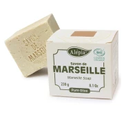 MYDŁO MARSYLSKIE W KOSTCE OLIWKOWE ECO 230 g - ALEPIA