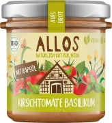 PASTA KREMOWA Z POMIDORAMI CHERRY I BAZYLIĄ BEZGLUTENOWA BIO 140 g - ALLOS