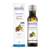 OMEGA BLUE - MIESZANKA Z OLEJEM LNIANYM (ORZECHY WŁOSKIE, ALGI MORSKIE) BIO 100 ml - BIO PLANETE