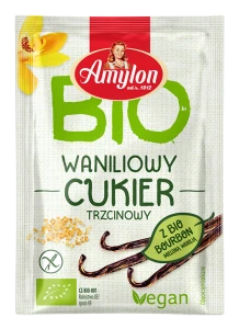 CUKIER Z WANILIĄ BOURBON BEZGLUTENOWY BIO 8 g - AMYLON