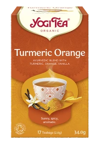 HERBATKA KURKUMA POMARAŃCZA (TURMERIC ORANGE) BIO (17 x 2 g) 34 g - YOGI TEA