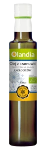 OLEJ Z CZARNUSZKI NIEFILTROWANY TŁOCZONY NA ZIMNO BIO 250 ml - OLANDIA