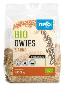 OWIES ZIARNO BEZŁUSKOWE BIO 400 g - NIRO