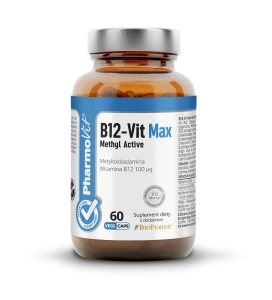 WITAMINA B12 (100 mcg) BEZGLUTENOWA 60 KAPSUŁEK - PHARMOVIT (CLEAN LABEL)