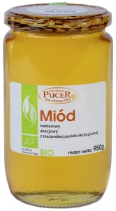MIÓD AKACJOWY  BIO 950 g - PASIEKA PUCER