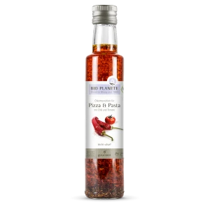OLEJ DO PIZZY I MAKARONU Z OLIWĄ, POMIDORAMI I CHILI BIO 250 ml - BIO PLANETE