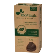 FARBA DO WŁOSÓW CIEMNY BEŻOWY BLOND (6.72) 250 g - BIOMAGIC