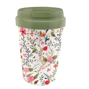 KUBEK PODRÓŻNY PTAKI I KWIATY 350 ml - CHIC-MIC