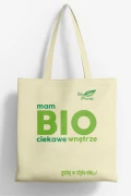 TORBA BAWEŁNIANA Z DNEM I BOKAMI Z LOGO BIO PLANET