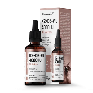 WITAMINA K2 + D3 W KROPLACH BEZGLUTENOWE 30 ml - PHARMOVIT (CLEAN LABEL)