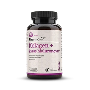 KOLAGEN + KWAS HIALURONOWY BEZGLUTENOWY 90 KAPSUŁEK - PHARMOVIT (CLASSIC)