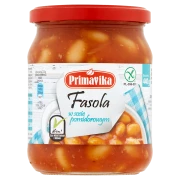 FASOLA W SOSIE POMIDOROWYM BEZGLUTENOWA 440 g - PRIMAVIKA
