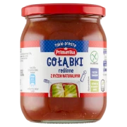 GOŁĄBKI WEGAŃSKIE Z RYŻEM I PIECZARKAMI W SOSIE POMIDOROWYM BEZGLUTENOWE 480 g - PRIMAVIKA