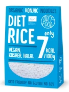 MAKARON (KONJAC) W KSZTAŁCIE RYŻU BEZGLUTENOWY BIO 385 g (300 g) - DIET-FOOD