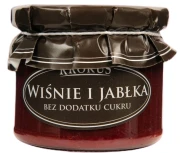 WIŚNIE I JABŁKA BEZ DODATKU CUKRÓW 310 g - KROKUS