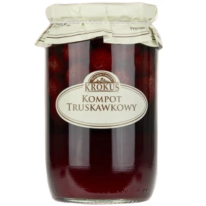KOMPOT TRUSKAWKOWY 640 g (240 g) - KROKUS