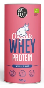 BIAŁKO SERWATKOWE NATURALNE (KONCENTRAT WPC 77) BIO 500 g - DIET-FOOD