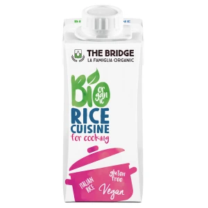 KREM RYŻOWY DO GOTOWANIA BEZ DODATKU CUKRÓW BEZGLUTENOWY BIO 200 ml - THE BRIDGE