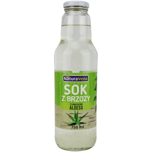 SOK Z BRZOZY Z KAWAŁKAMI ALOESU 750 ml - NATURAVENA
