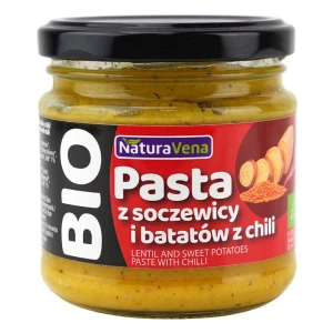 PASTA Z SOCZEWICY I BATATÓW Z CHILI BIO 185 g - NATURAVENA