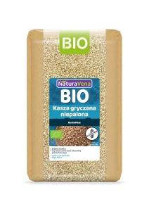 KASZA GRYCZANA NIEPALONA BEZGLUTENOWA BIO 1 kg - NATURAVENA