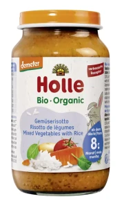 WARZYWA Z RYŻEM BEZ DODATKU CUKRÓW OD 8 MIESIĄCA DEMETER BIO 220 g (SŁOIK) - HOLLE