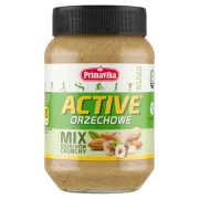 KREM ORZECHOWY CRUNCHY MIX (4 ORZECHY) SOLONY BEZGLUTENOWY 470 g - PRIMAVIKA