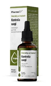 EKSTRAKTY W KROPLACH NA KONTROLĘ WAGI BEZGLUTENOWE 30 ml - PHARMOVIT (CLEAN LABEL)