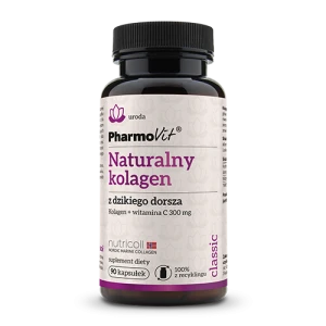 KOLAGEN Z DZIKIEGO DORSZA + WITAMINA C BEZGLUTENOWY 90 KAPSUŁEK - PHARMOVIT (CLASSIC)