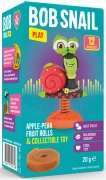 PRZEKĄSKA ROLL EAT & PLAY JABŁKO - GRUSZKA Z ZABAWKĄ BEZGLUTENOWA 20 g - BOB SNAIL