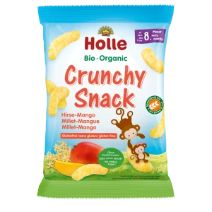 CHRUPKI JAGLANE O SMAKU MANGO BEZ DODATKU CUKRÓW BEZGLUTENOWE OD 8 MIESIĄCA BIO 25 g - HOLLE