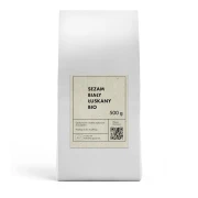 SEZAM BIAŁY ŁUSKANY BIO 500 g - THE PLANET
